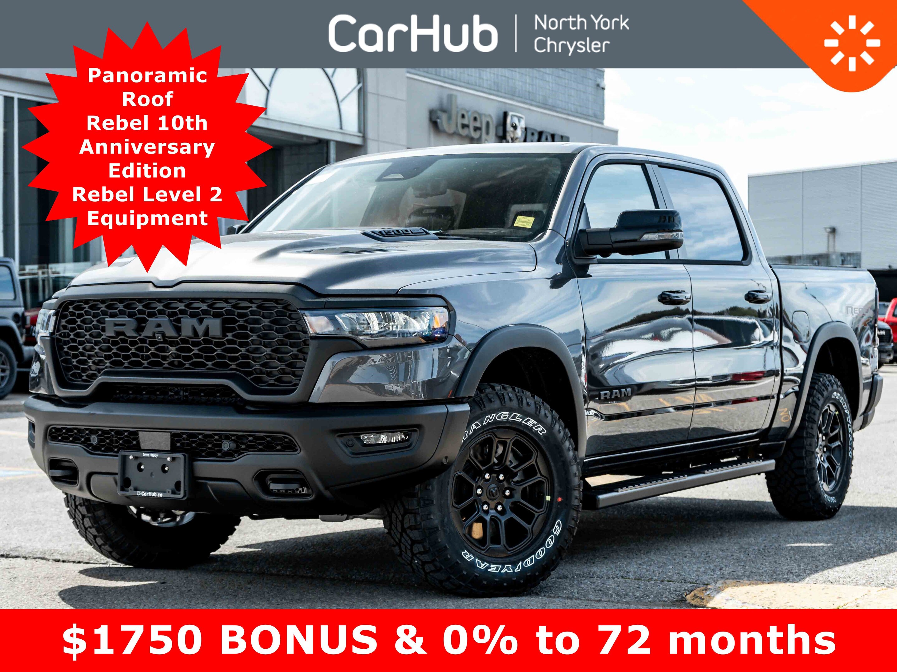 2025 Ram 1500 Rebel Panoroof 10th Anniversary Edition Rebel Leve