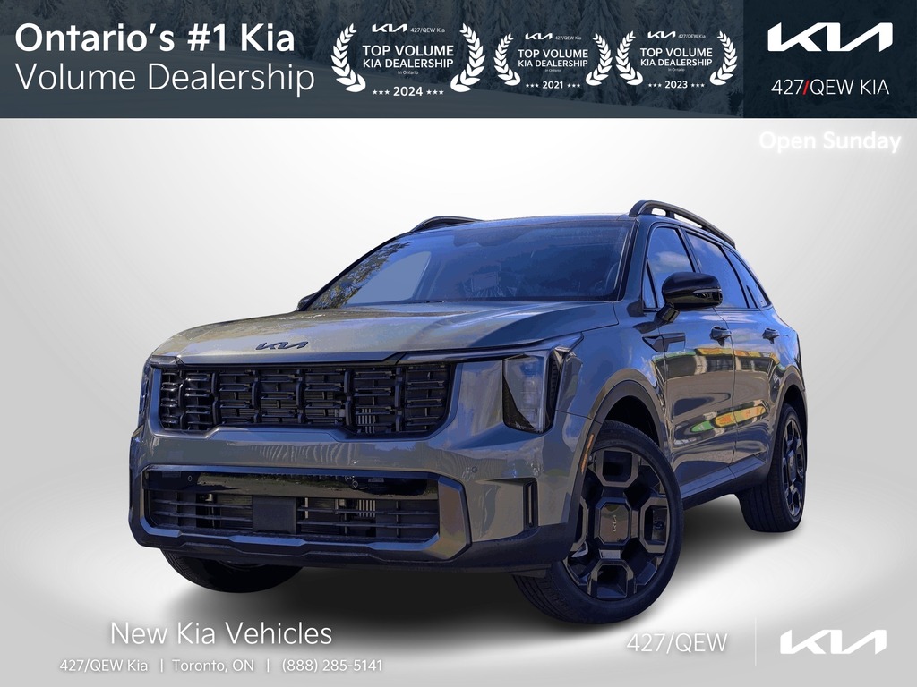 2025 Kia Sorento X-Line AWD | Panoramic Sunroof | Navi | From 2.99%