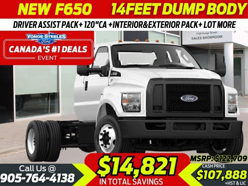 2025 Ford Super Duty F-650 Straight Frame $14,821 OFF MSRP  DRIVER ASSIST PACKAGE  6.7L DIES