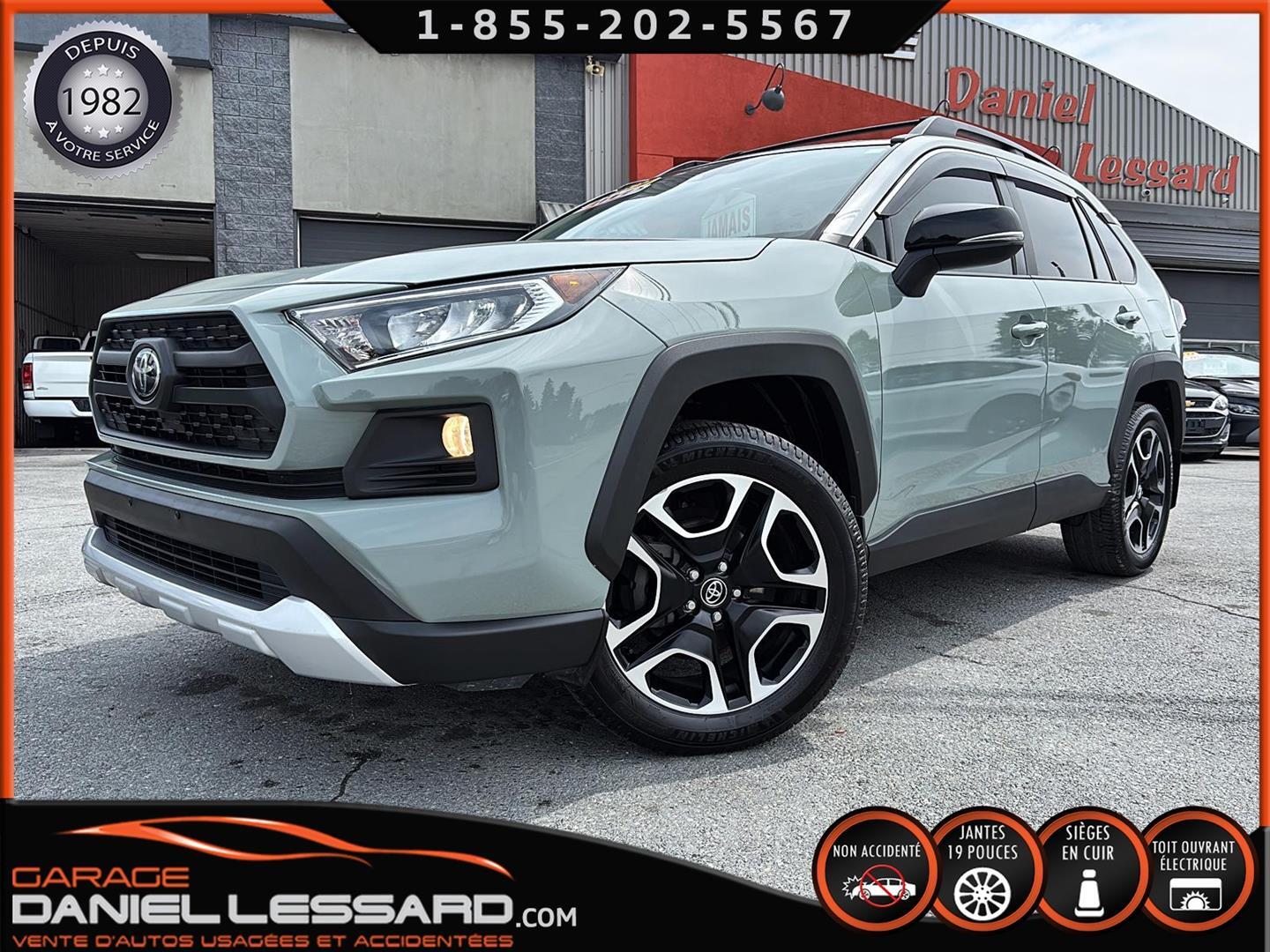 2019 Toyota RAV4 AWD TRAIL JAMAIS ACCIDENTÉ GRIS LUNAIRE