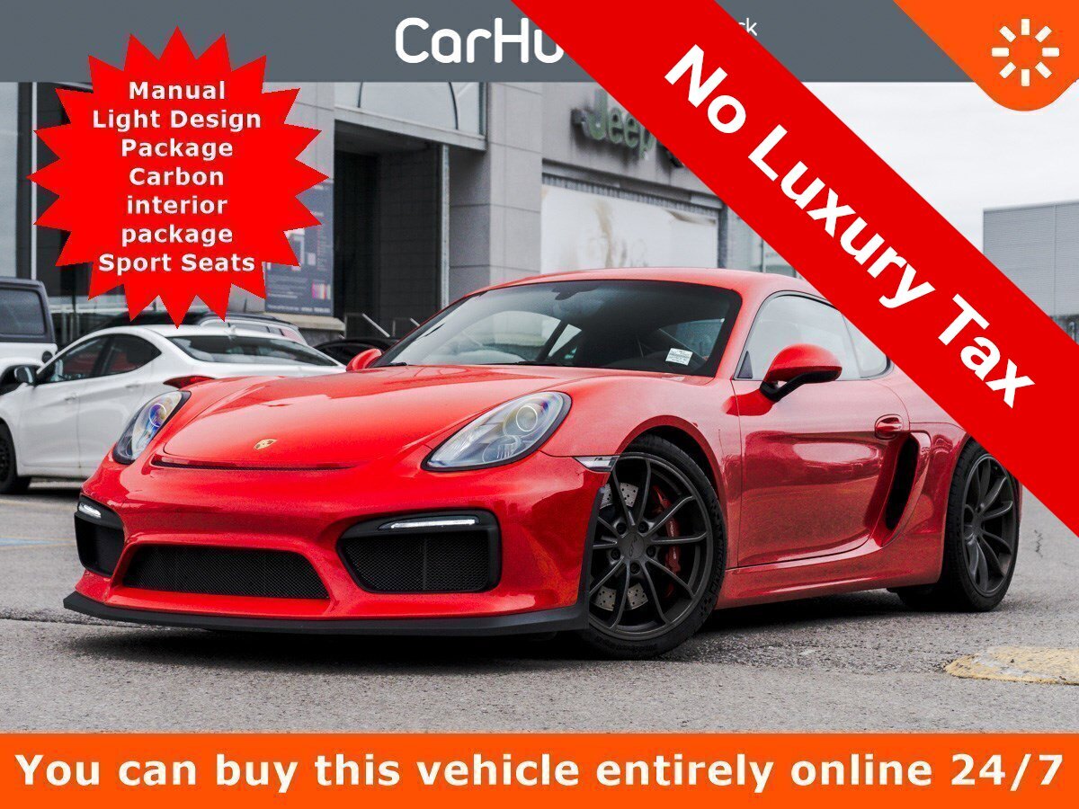2016 Porsche Cayman GT4 Manual Light Design Package Carbon interior pa
