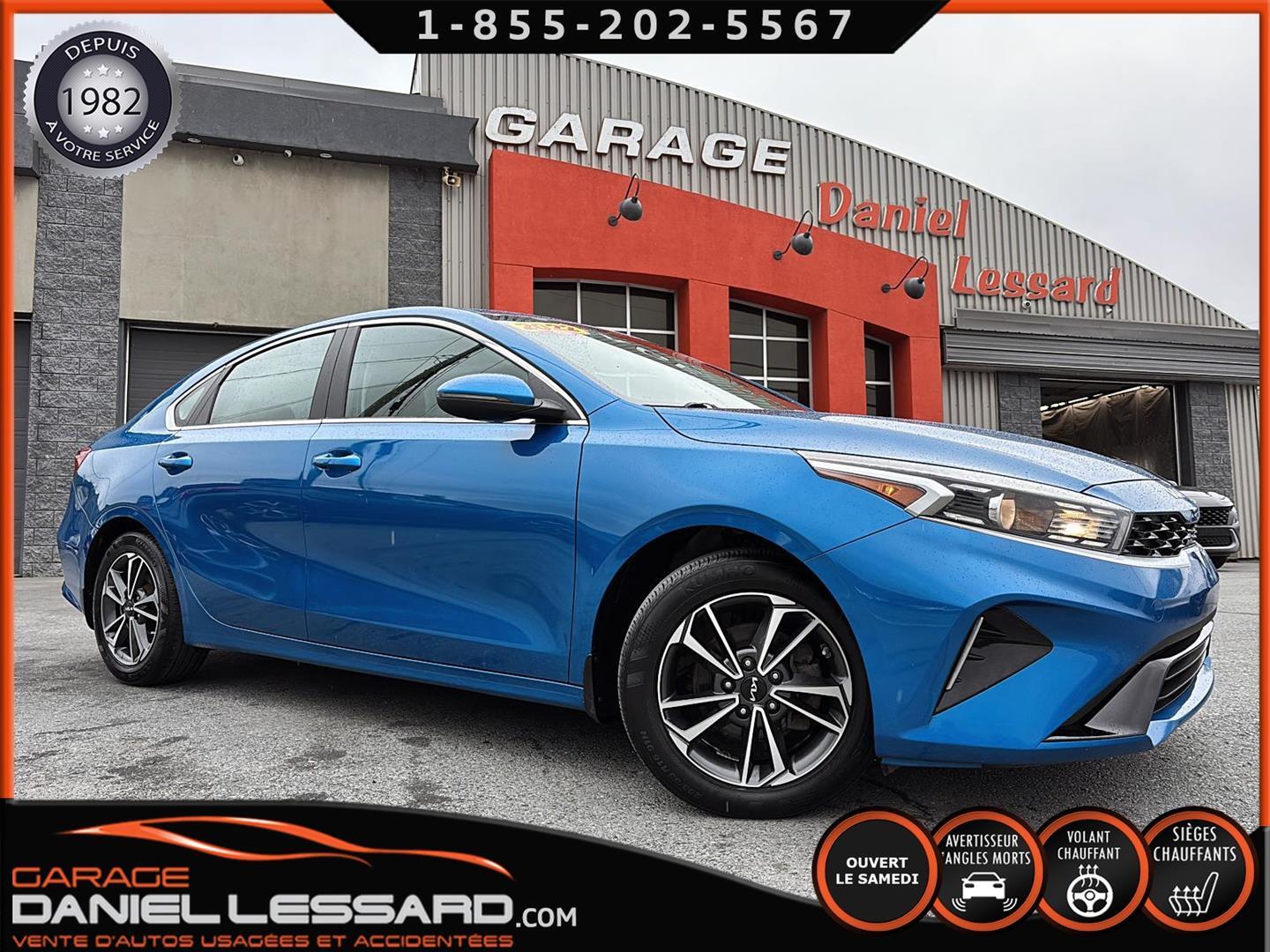 2022 Kia Forte EX, IVT ANGLE MORT, ANTI LOUV, CAM RECUL, MAG 16