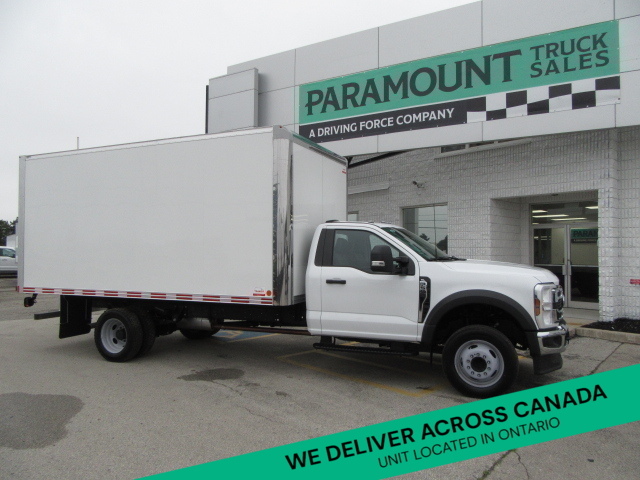 2024 Ford F-550 GAS REG CAB 2WD WITH 16 FT ALUMINUM BOX & RAMP