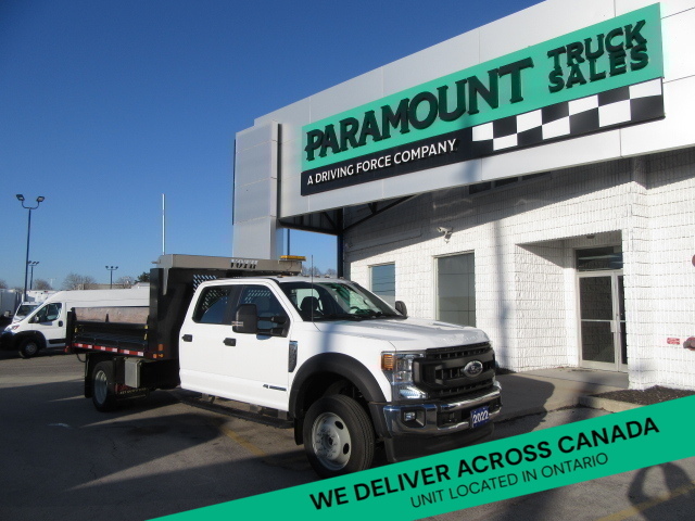 2022 Ford F-550 DIESEL CREW CAB 4X4 WITH 12 FT STEEL DUMP BOX