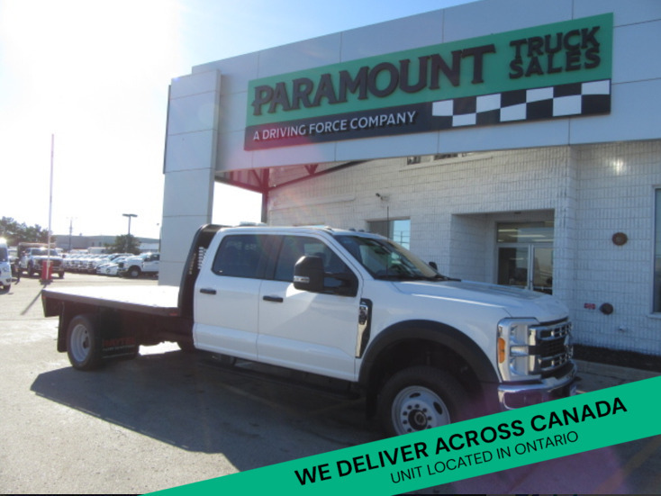 2023 Ford F-550 DIESEL CREW CAB 4X4 WITH 12 FT STEEL FLAT DECK