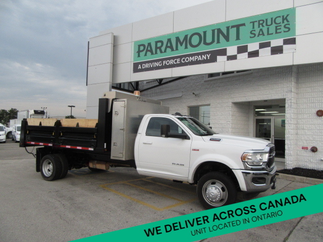 2022 Dodge RAM 5500 GAS AUTO 2WD WITH 13FT DUMP BOX & CROSS TOOL BOX
