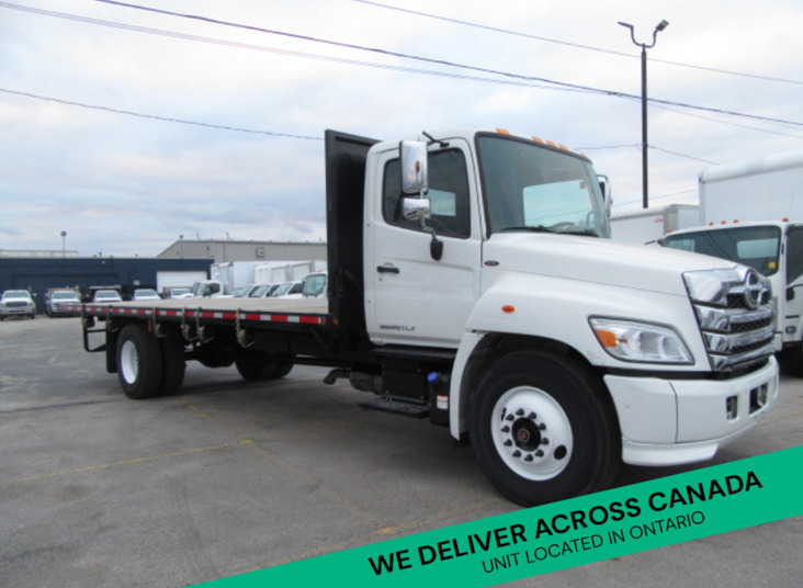 2023 Hino L7 DIESEL 24FT FLAT DECK & TIE STRAP PKG EXT WARRANTY