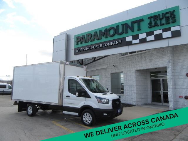 2023 Ford Transit Cargo Van 14 FT CUBE VAN WITH ALUMINUM BOX 2 IN STOCK