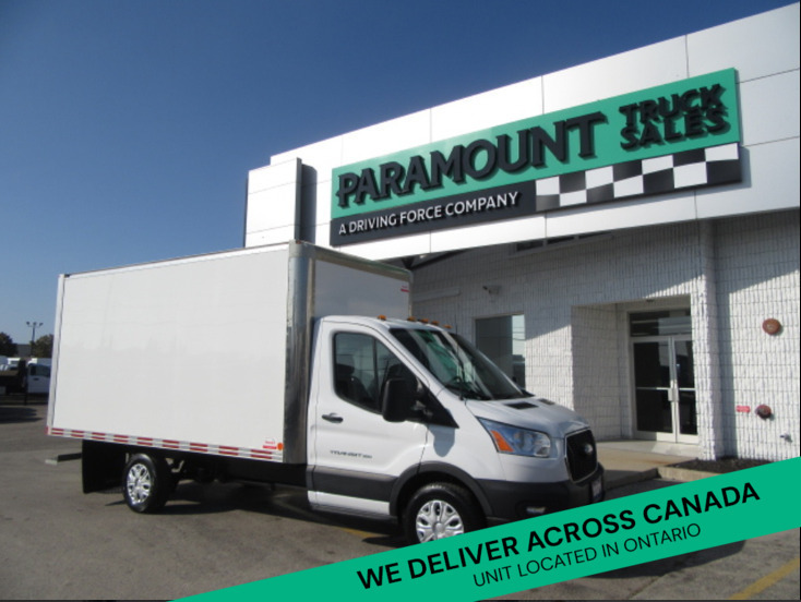 2023 Ford Transit Cargo Van GAS WITH 14 FT CUBE WITH ALUMINUM BOX