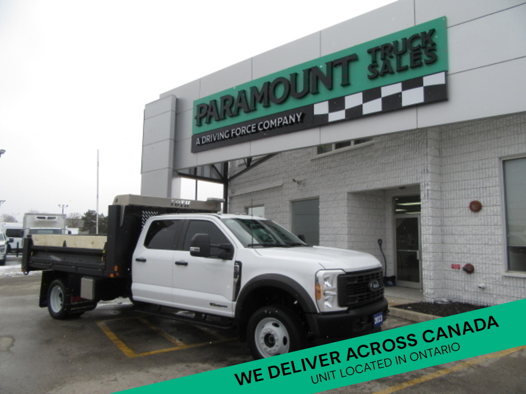 2023 Ford Super Duty F-550 CREW CAB 4X4 DIESEL WITH 12FT STEEL DUMP BOX