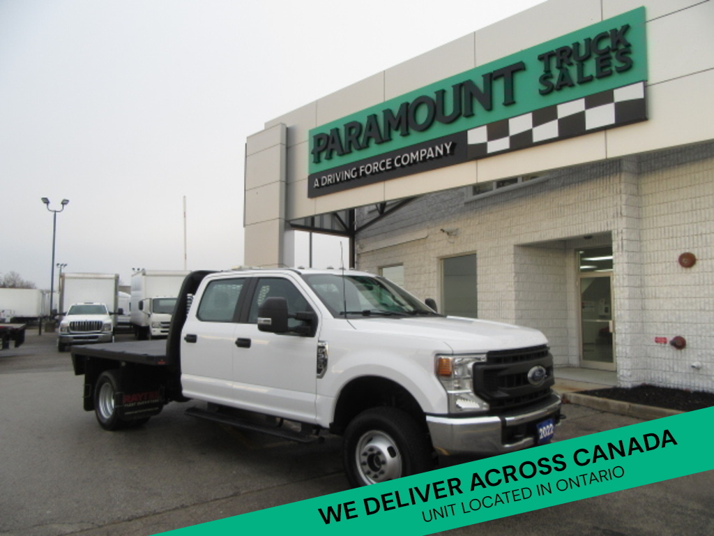 2022 Ford F-350 GAS 4X4 CREW CAB WITH 9FT DUALLY FLAT DECK