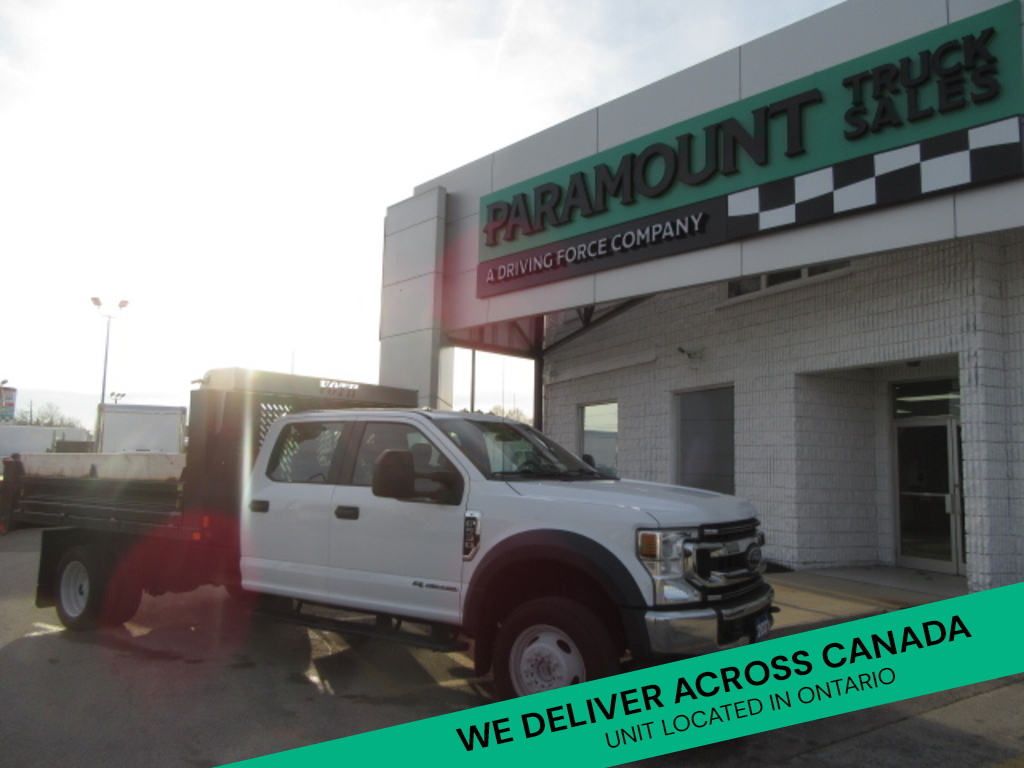 2021 Ford Super Duty F-550 DIESEL CREW 4X4 WITH 12 FT STEEL DUMP