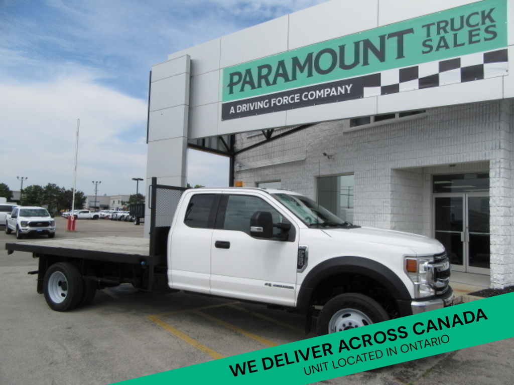 2021 Ford Super Duty F-550 DIESEL EXTENDED  CAB 4X4 WITH 12 FT FLAT DECK