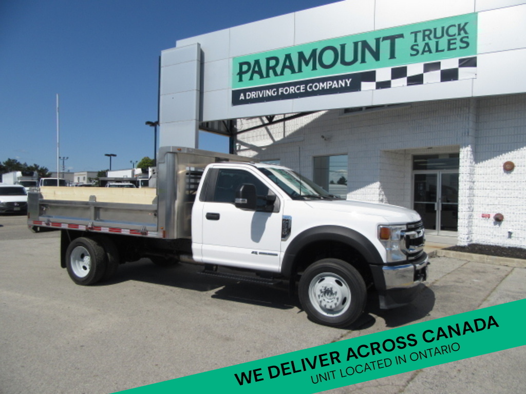 2022 Ford Super Duty F-550 DIESEL REG CAB 4X4 WITH 11 FT ALUMINUM DUMP BOX