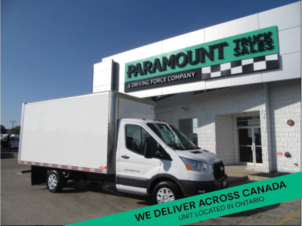 2023 Ford Transit Cargo Van GAS WITH 14 FT CUBE WITH ALUMINUM BOX