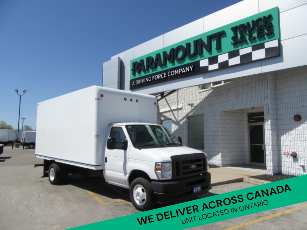 2024 Ford E-Series GAS 16 FT HIGH BOX CUBE VAN WITH ROLL OUT RAMP