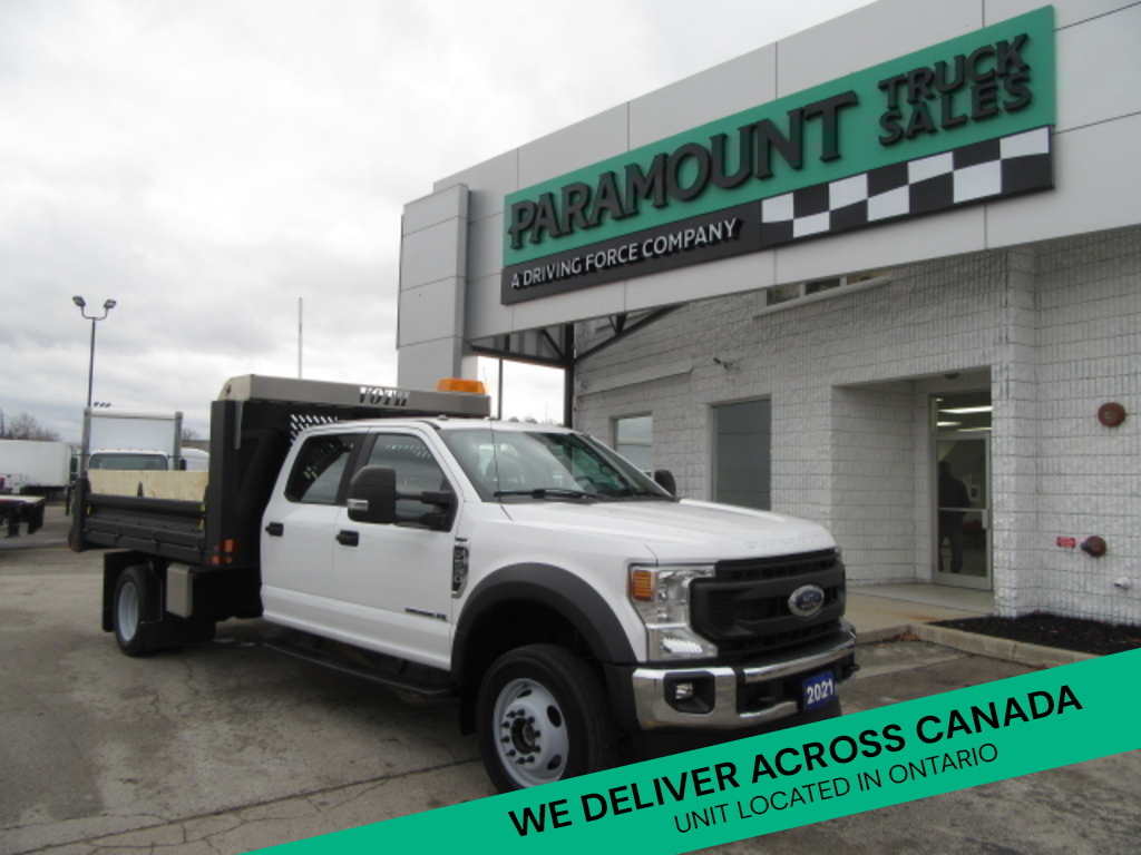 2021 Ford Super Duty F-550 DIESEL CREW 4X4 WITH 12 FT STEEL DUMP BOX