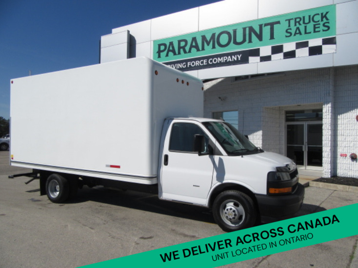 2023 Chevrolet Express 3500 GAS WITH 16FT CUSTOM HIGH BOX CUBE & ALUM RAMP
