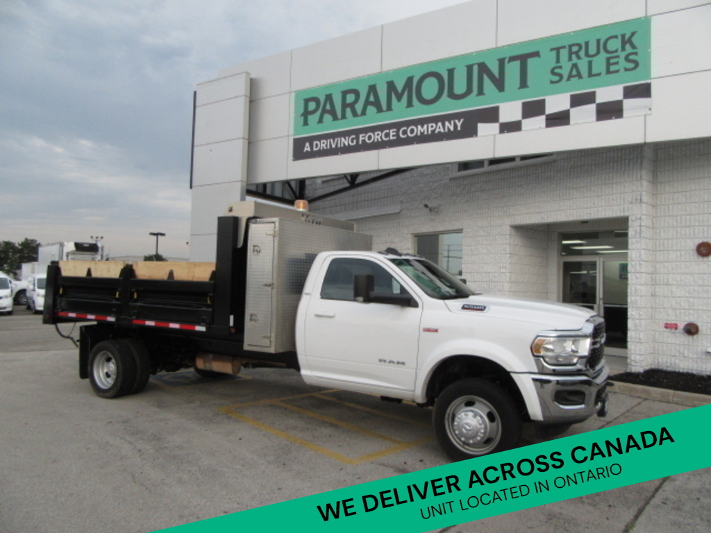 2022 Ram 5500 HD Chassis GAS AUTO 2WD WITH 13FT DUMP BOX & CROSS TOOL BOX