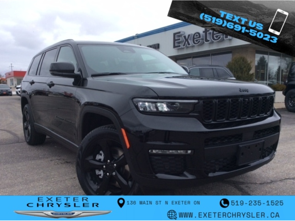 2025 Jeep Grand Cherokee L Limited Black Appearance l Luxury Tech 2 l Sunroof