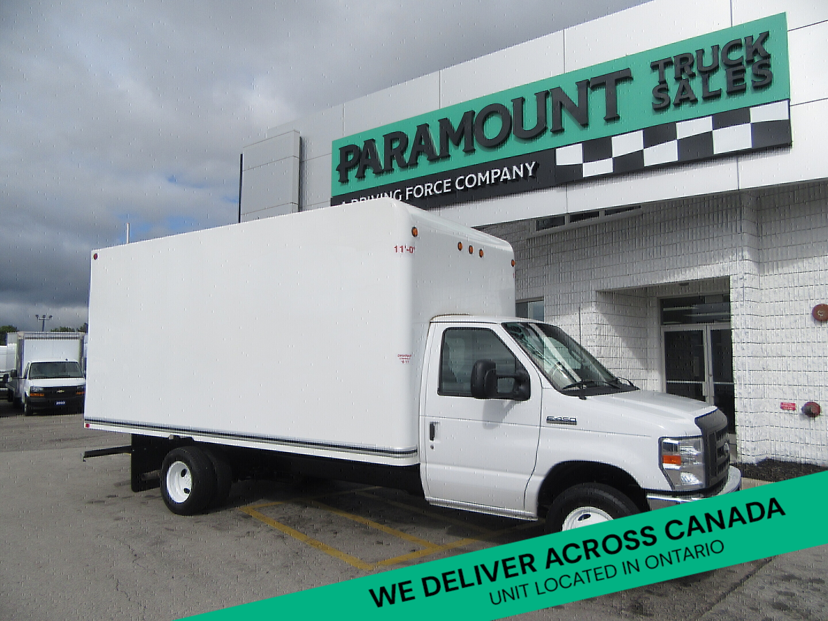 2023 Ford E-450 16FT HIGH BOX CUBE VAN WITH ROLLOUT RAMP