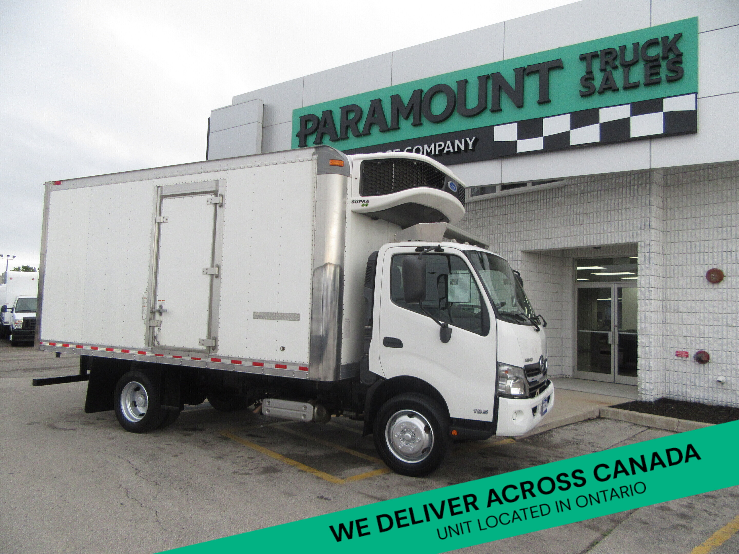2019 Hino 195 DIESEL 16FT BOX SIDE DOOR LOW TEMP REEFER SYSTEM