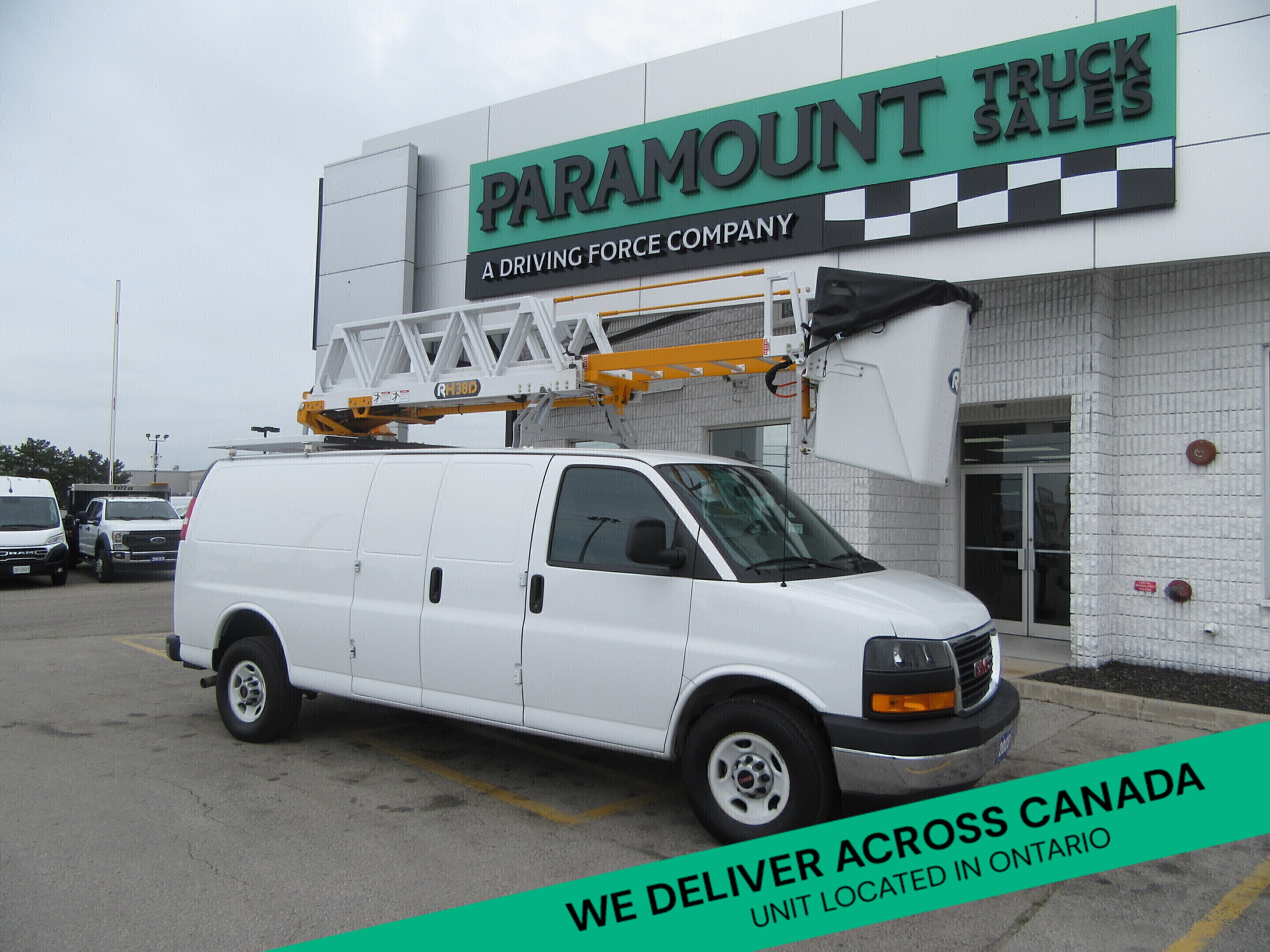 2024 GMC Savana 3500 EXTENDED WITH NEW RH38D LADDER BUCKET SYSTEM