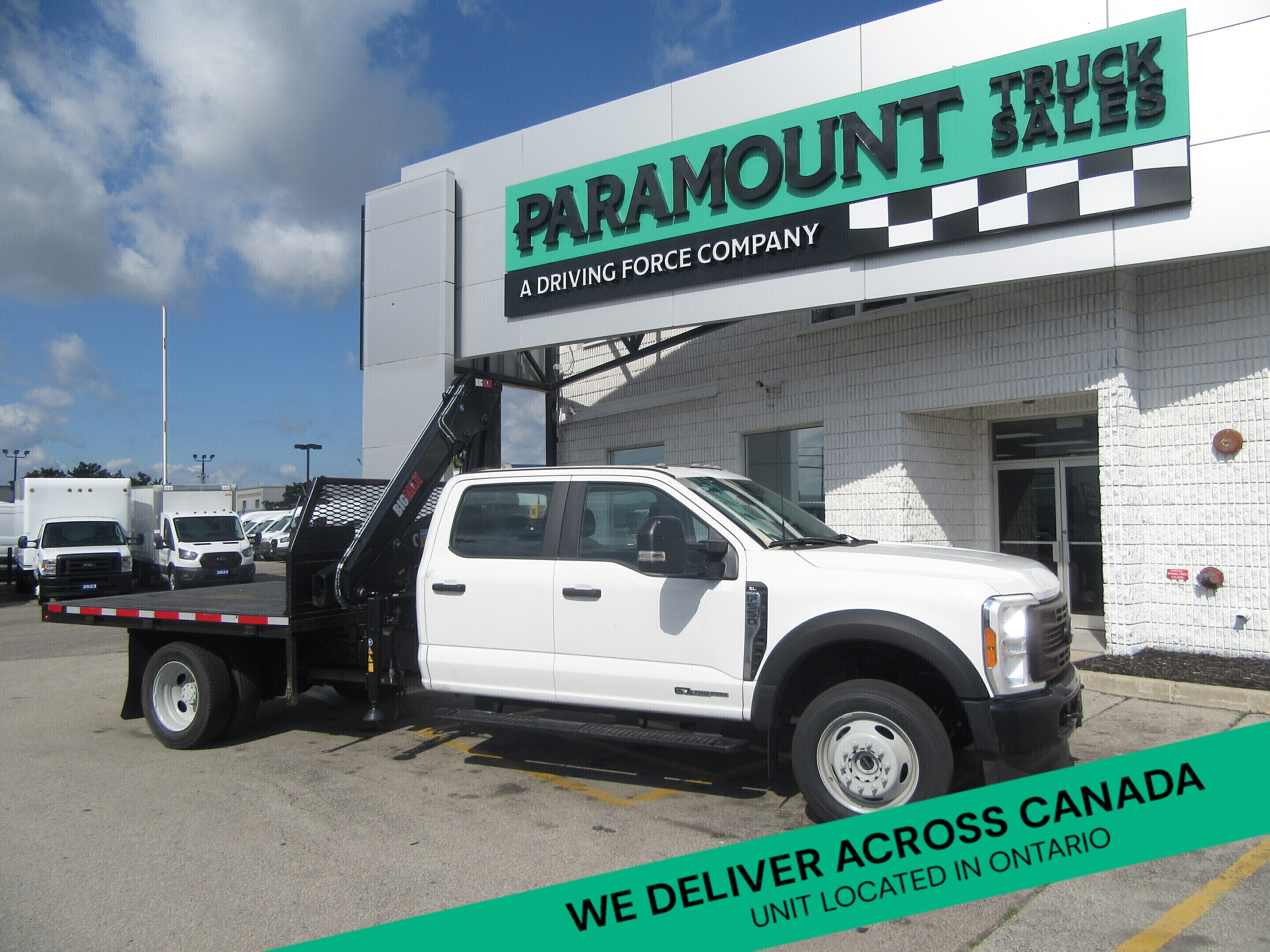 2023 Ford F-550 DIESEL CREW CAB 4X4 NEW CRANE PACKAGE & FLAT DECK