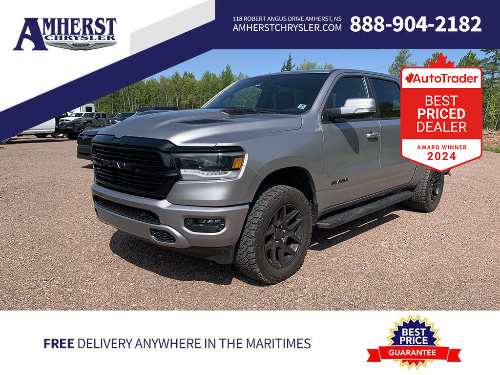 2022 Ram 1500 4x4 Sport, Heat/Cool Seats, Remote Tailgate, Nav