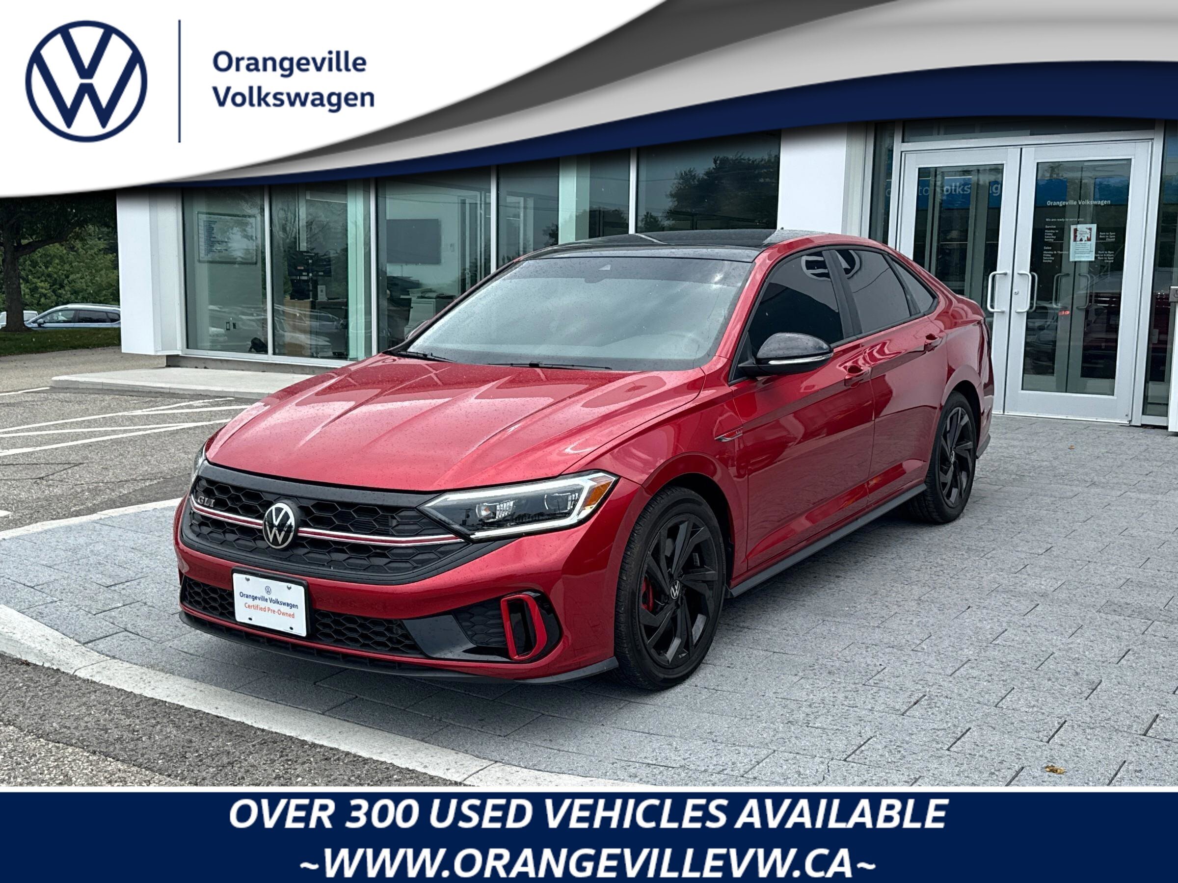 2024 Volkswagen Jetta GLI ONE-OWNER, HTD + CLD SEATS, NAV, AUTO, SUNROOF