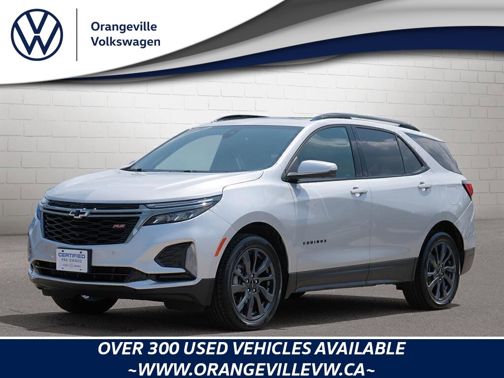 2022 Chevrolet Equinox RSRS PLUS, LEATHER, AWD, NAV, ROOF, 1-OWNER!