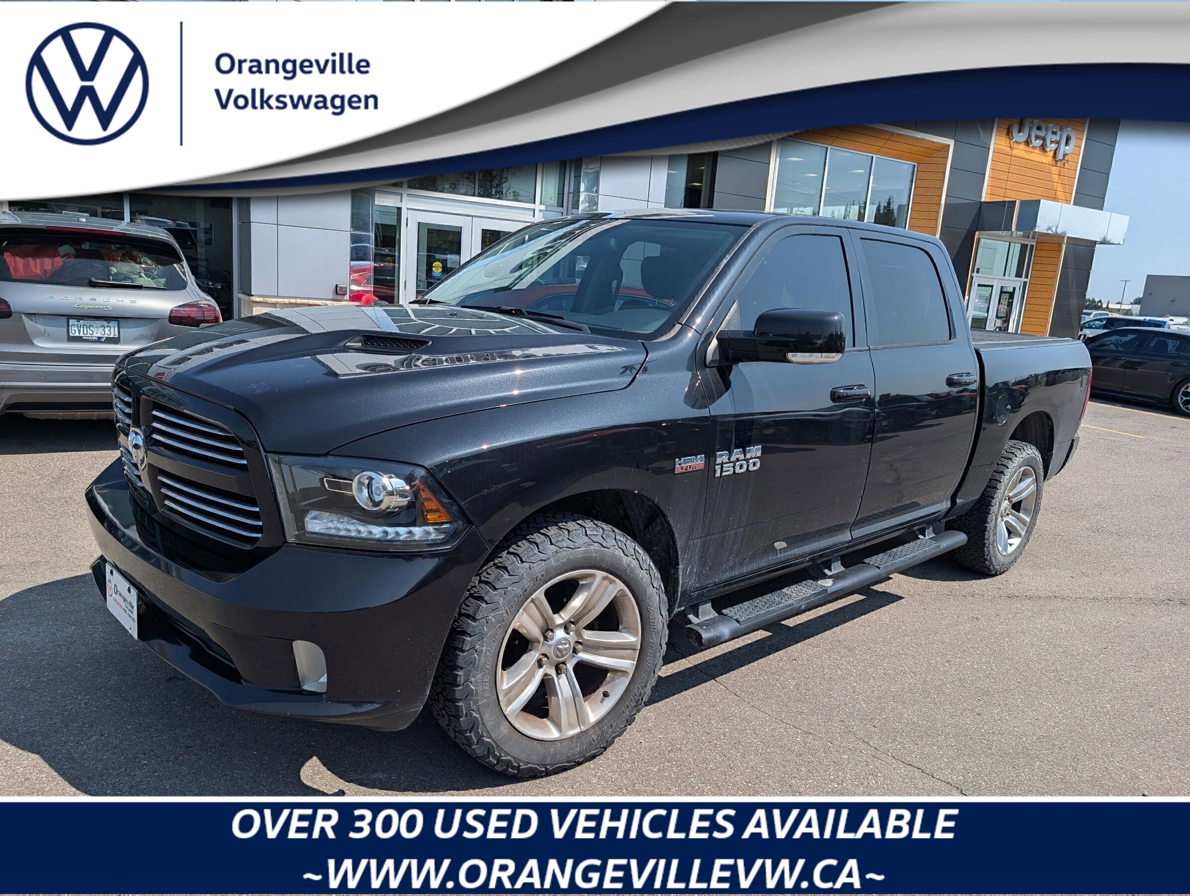 2017 Ram 1500 SportSPORT, CREW, 4X4, HEMI, NAV, ROOF, HTD/COOL, 