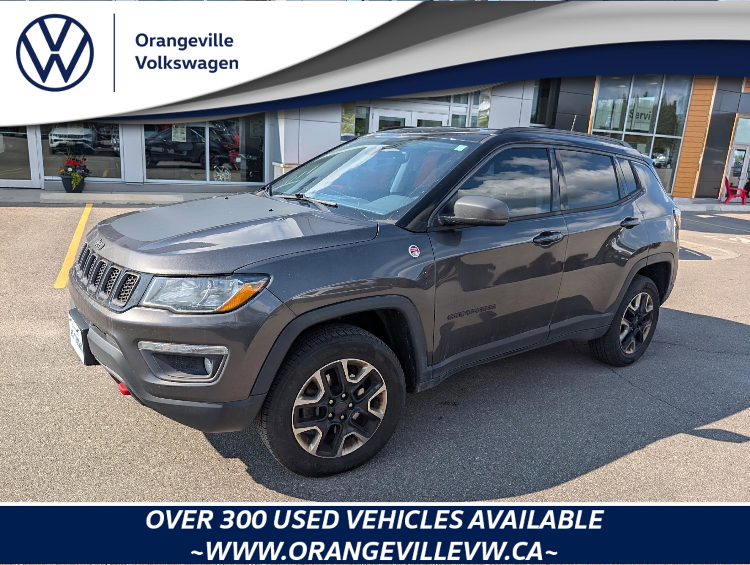 2018 Jeep Compass TrailhawkTRAILHAWK, 2.4L, 4X4, NAV, HTD SEATS, AS-