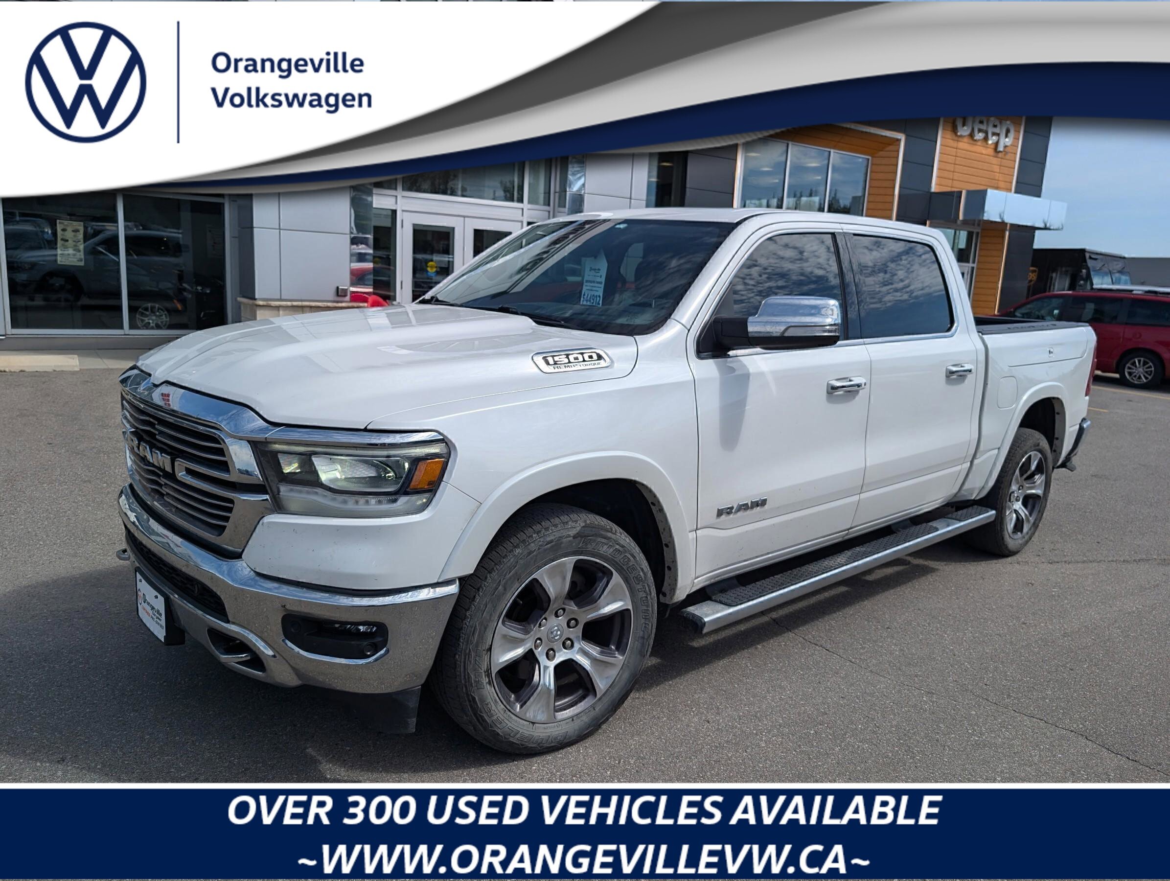 2021 Ram 1500 LaramieLARAMIE, HEMI, CREW, 4X4, NAV, ROOF, LOADED