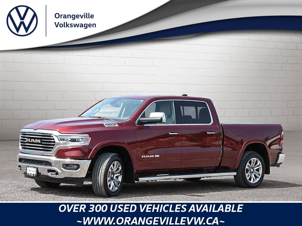 2020 Ram 1500 LonghornLONGHORN, CREW, 4X4, HEMI, NAV, ROOF, HTD/