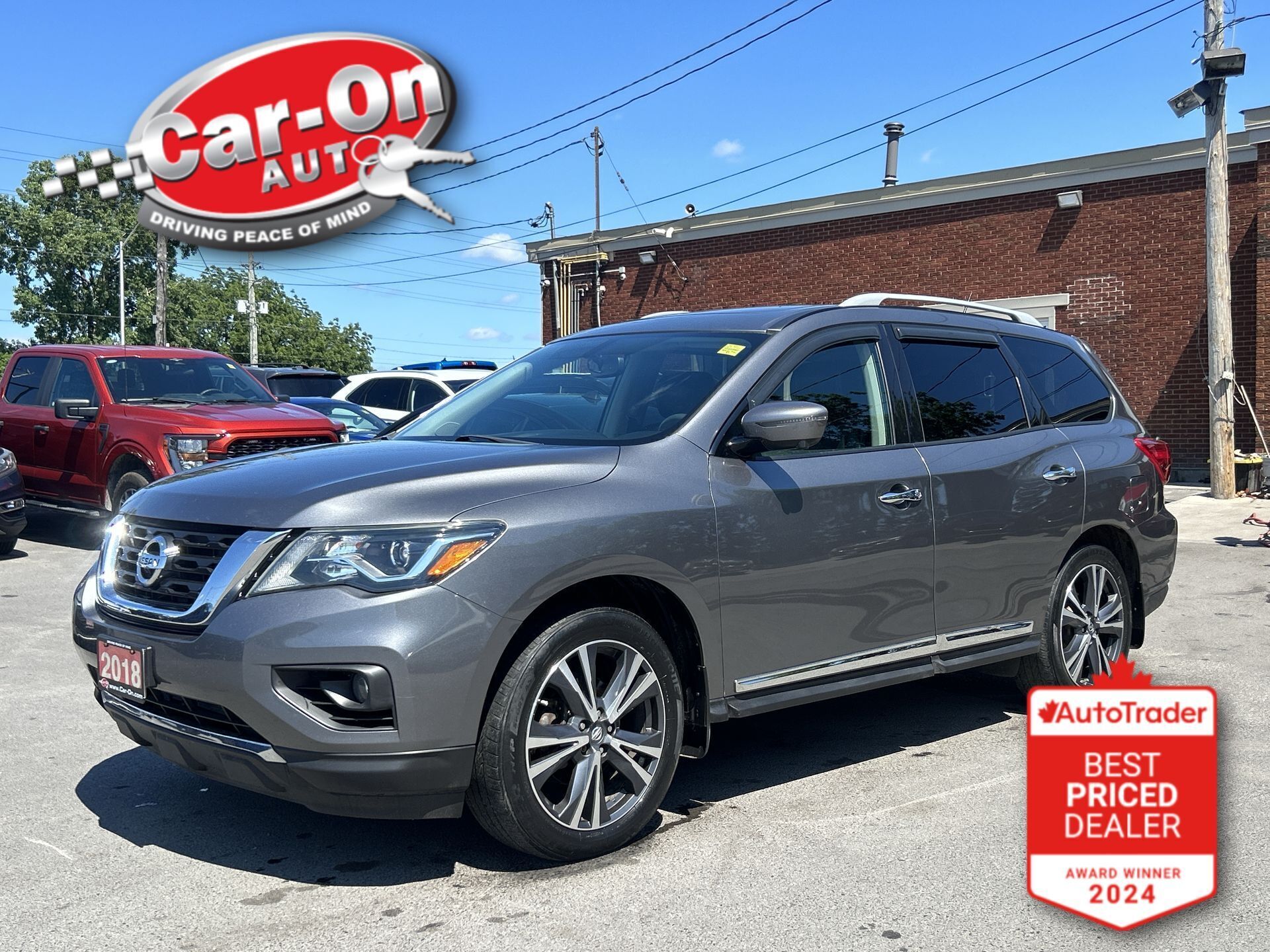 2018 Nissan Pathfinder PLATINUM AWD | 7-PASS | LEATHER | SUNROOF | DVD