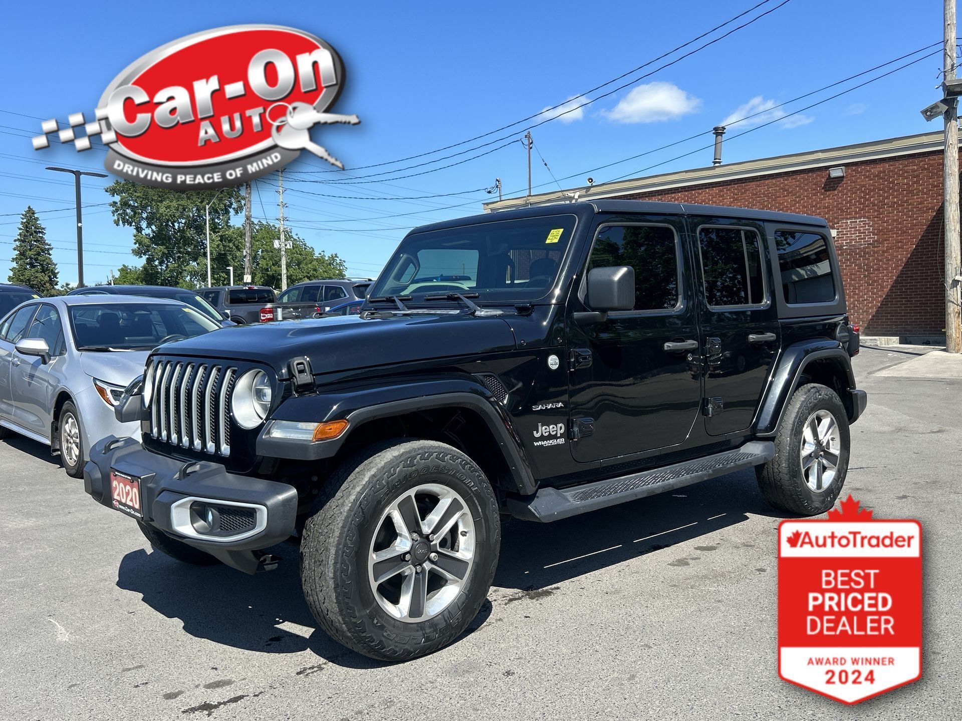 2020 Jeep WRANGLER UNLIMITED SAHARA 4X4| HTD SEATS| CARPLAY| HARD TOP| ALLOYS