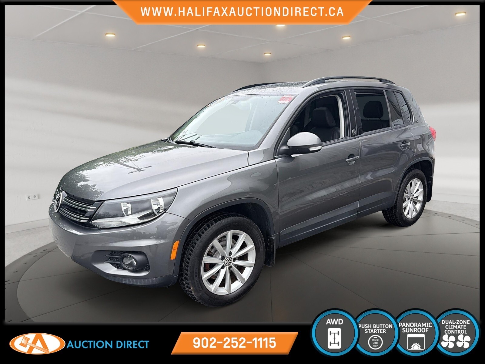 2017 Volkswagen Tiguan Wolfsburg Edition LEATHER! HUGE SUNROOF! AWD!