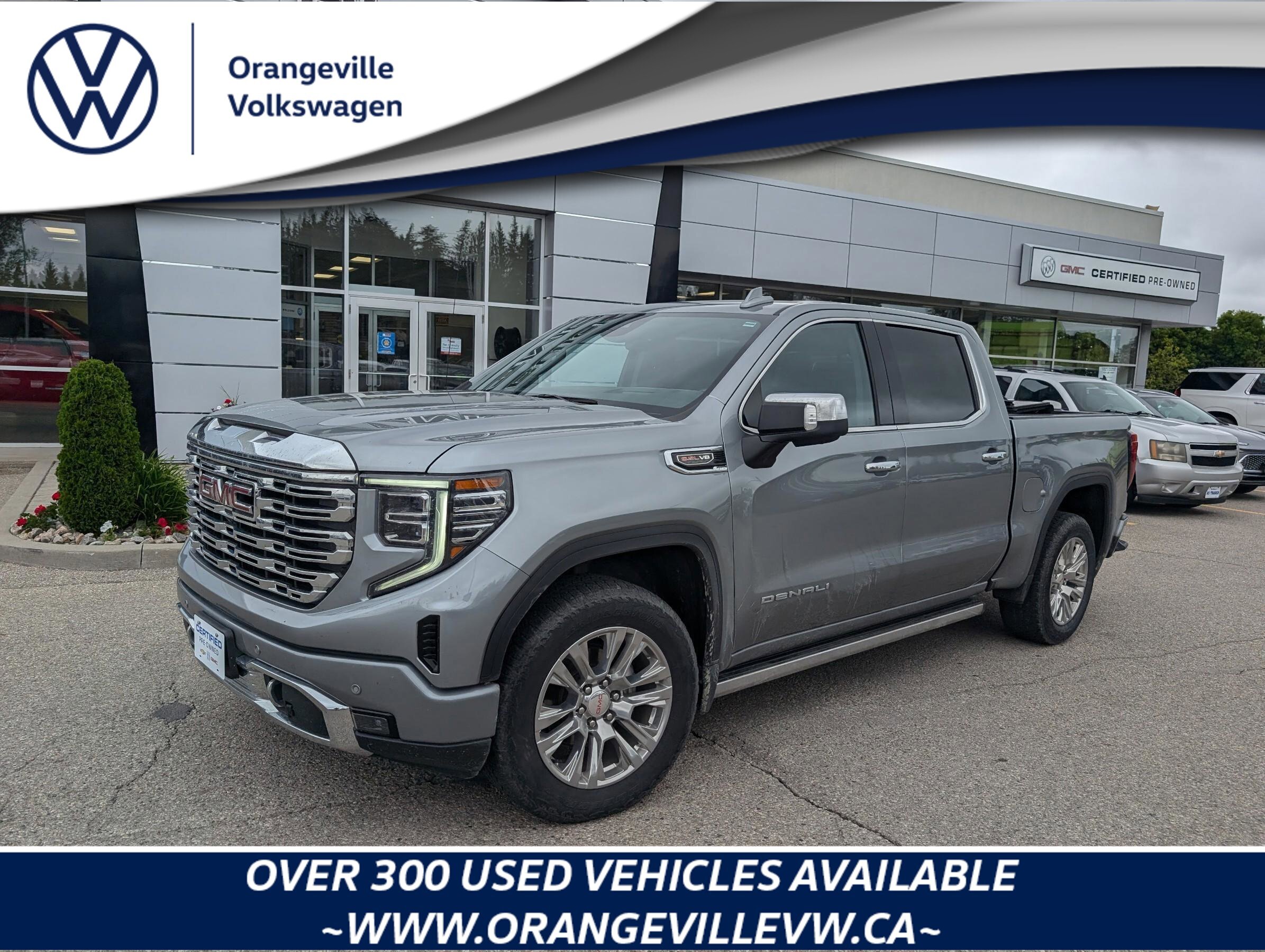 2023 GMC Sierra 1500 DenaliDENALI, CREW, 4X4, 6.2L, NAV, HTD/COOL, 1-OW