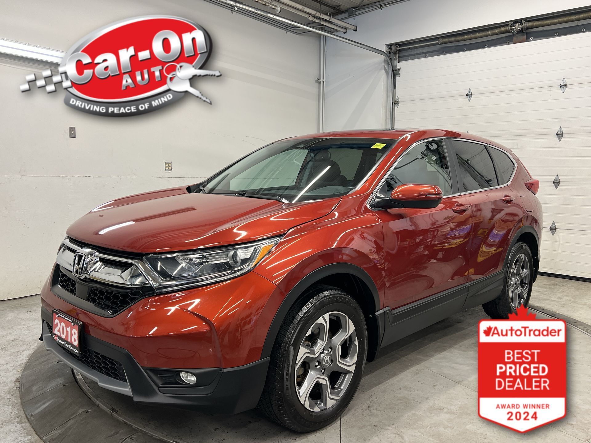 2018 Honda CR-V EX-L AWD| HTD LEATHER| SUNROOF| CARPLAY| REAR CAM