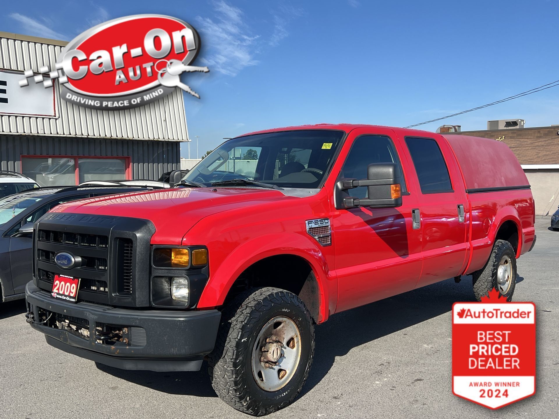 2009 Ford F-250 4X4 CREW| ONLY 47,000KMS| 6.4L V8 DIESEL| BOX CAP