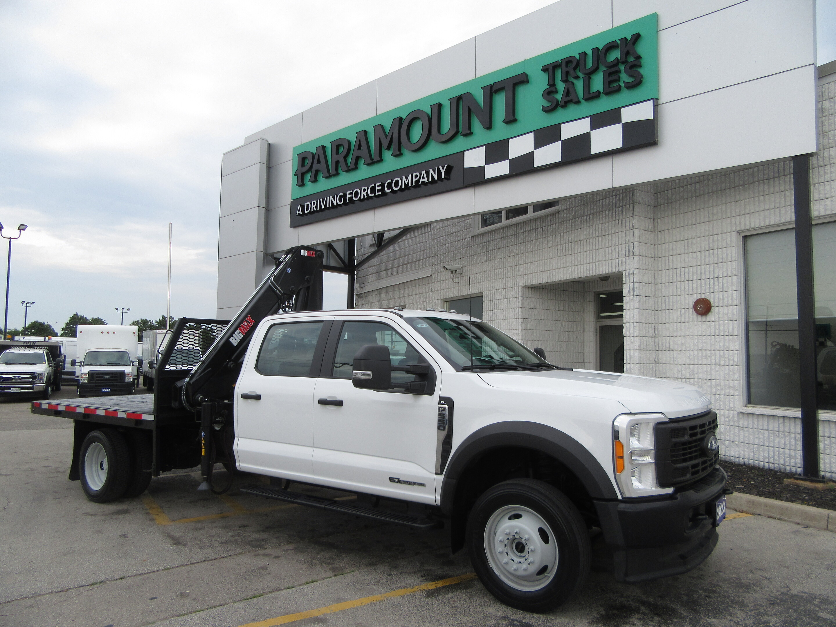 2023 Ford F-550 DIESEL CREW CAB 4X4 NEW CRANE PACKAGE & FLAT DECK