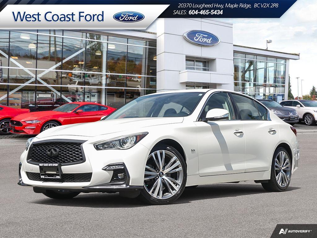 2018 Infiniti Q50 S 3.0t AWD - Power Sunroof, Rain-Sensing Wiper