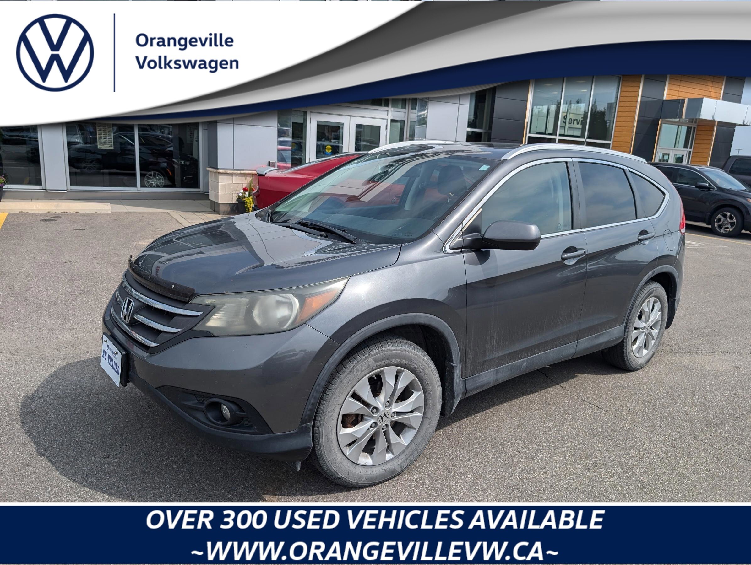 2013 Honda CR-V EX-LEX-L AWD, SUNROOF, HEATED LEATHER, AS-TRADED!