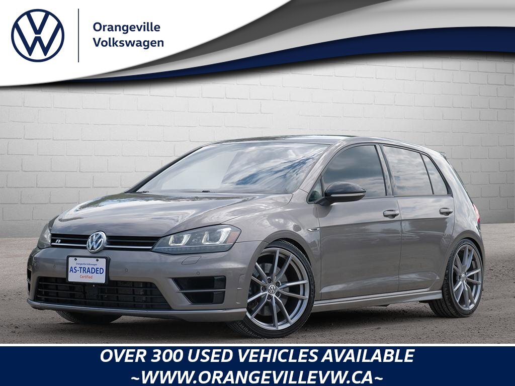 2017 Volkswagen Golf R 2.0 TSICERTIFIED AS-TRADED, MANUAL, ACCIDENT-FREE,