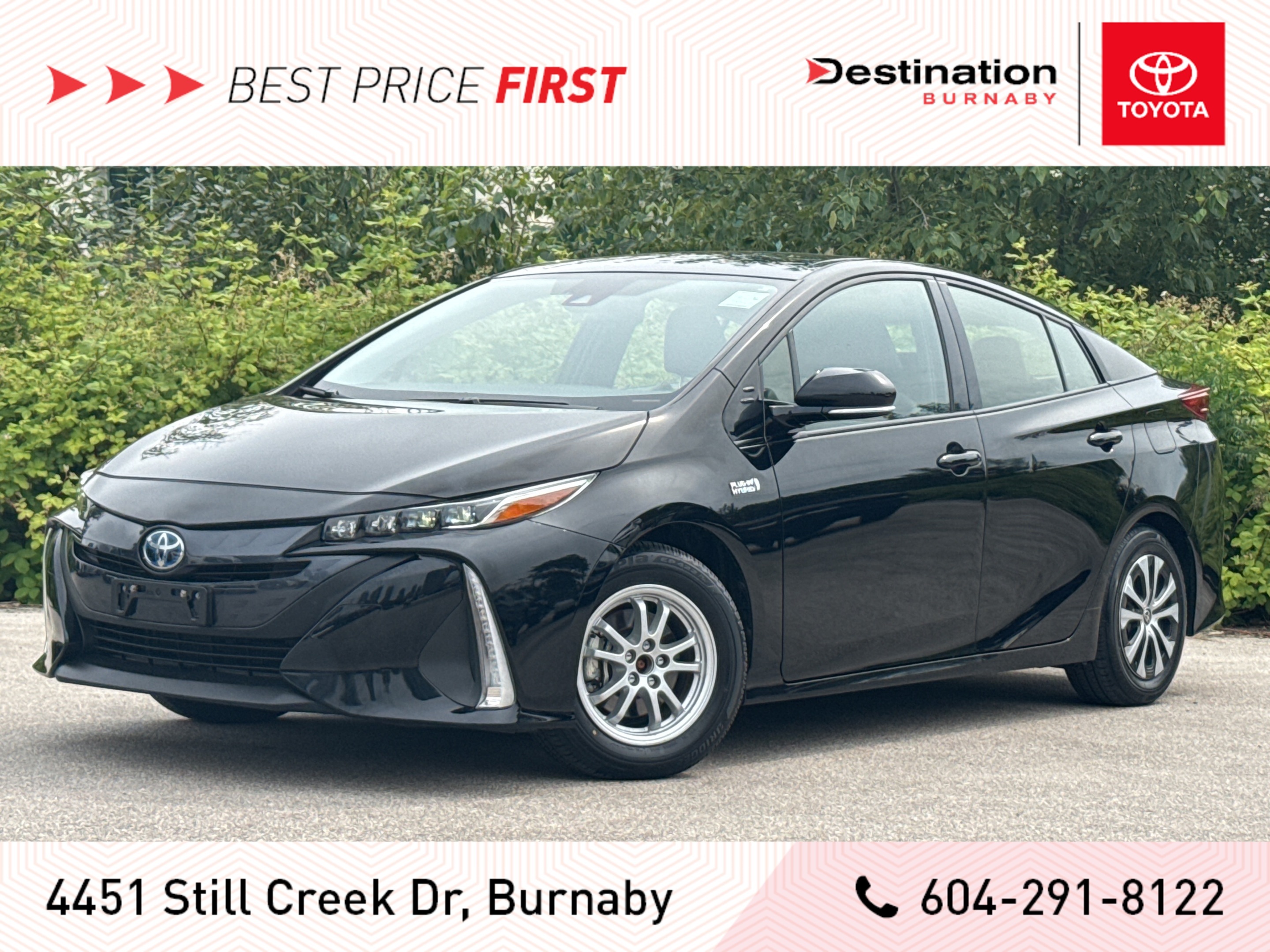2020 Toyota Prius Prime Upgrade Auto - Local, One Owner, Low KMS!