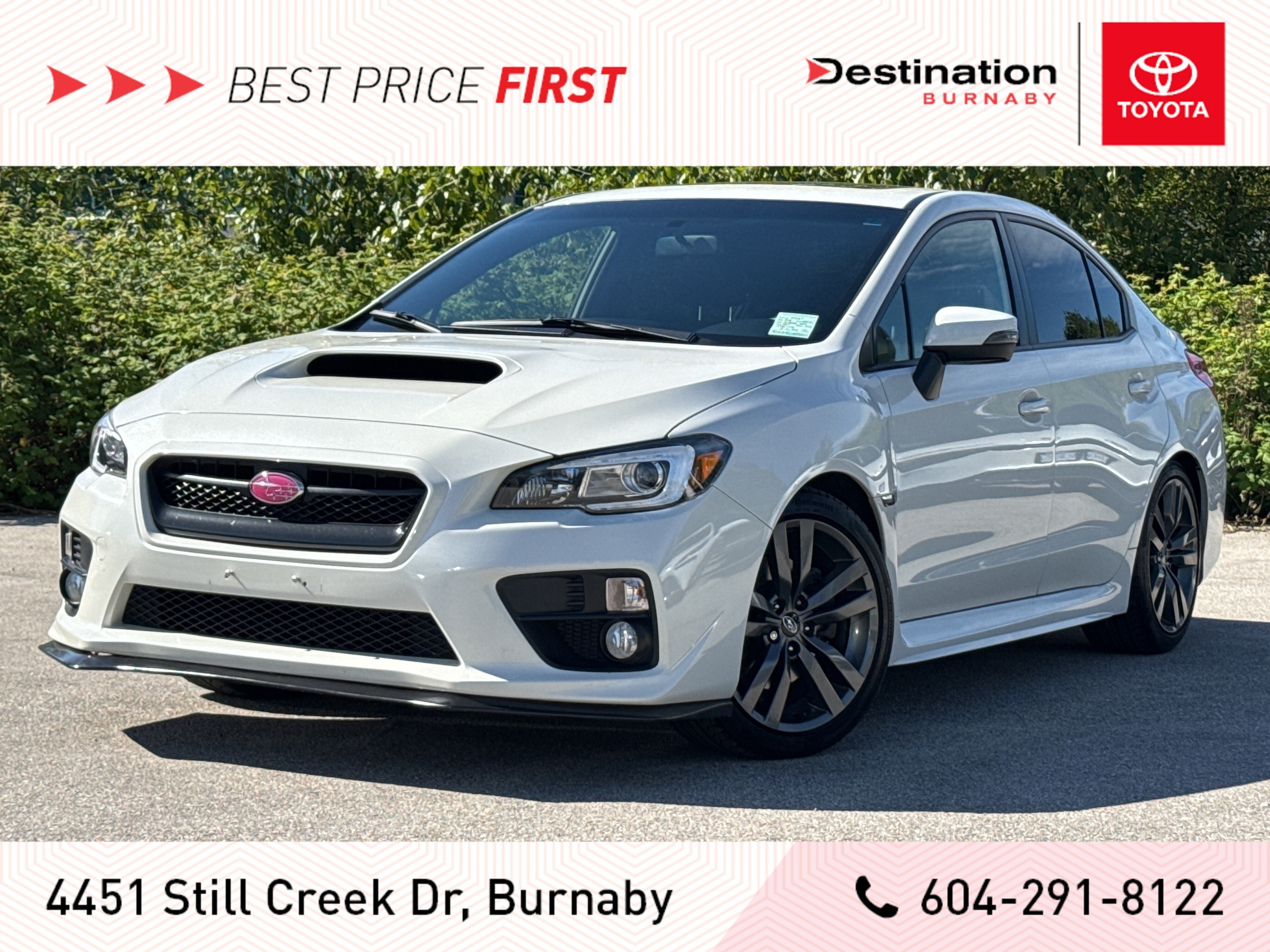 2016 Subaru WRX Sport-Tech Manual - Local BC Car, Fully Loaded!