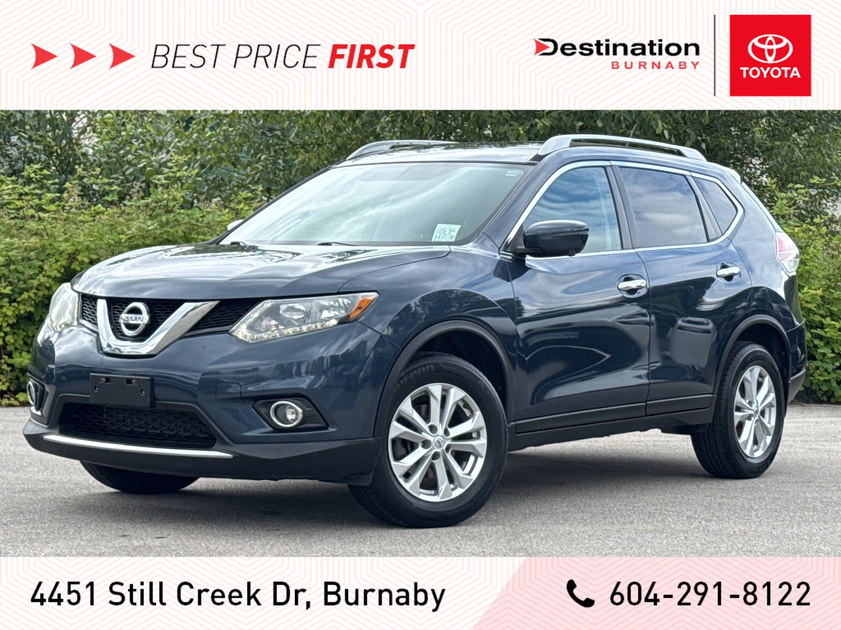 2016 Nissan Rogue SV AWD w/ Moon & Tech - Local, No Accidents!