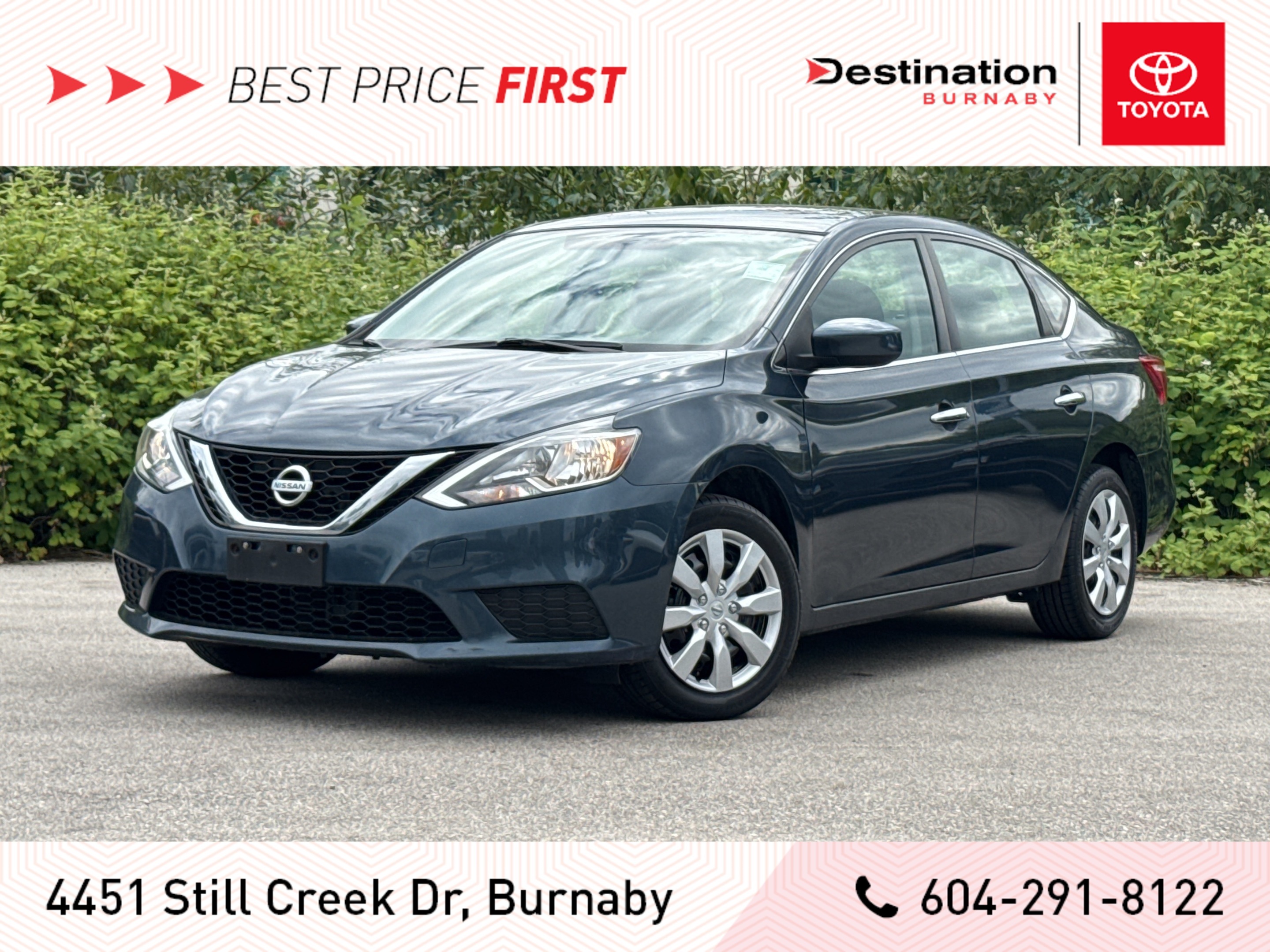 2017 Nissan Sentra S CVT - Local BC Car, Efficient, Good Shape!