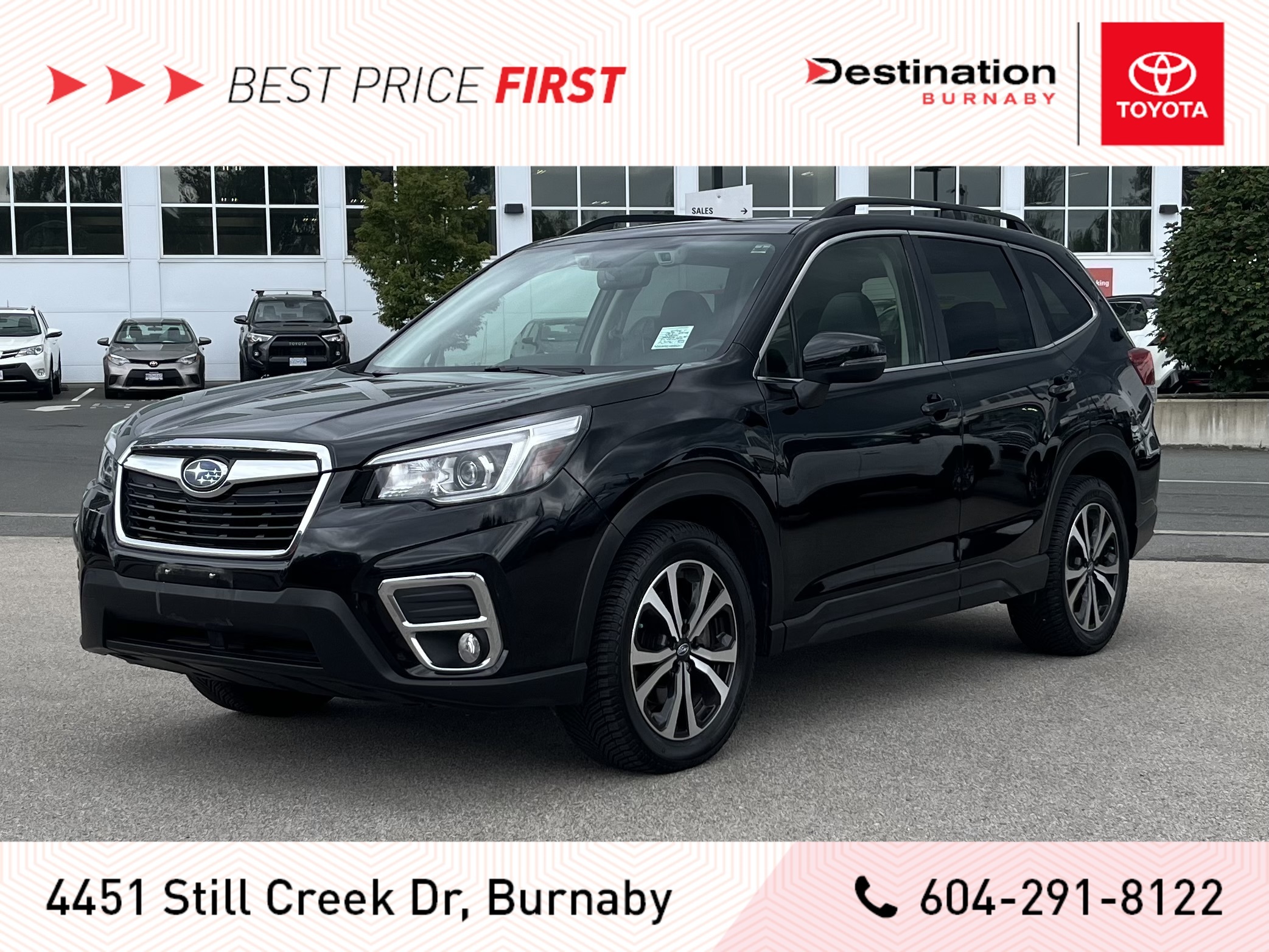 2019 Subaru Forester Limited w/Eye, One owner, Low Kms, No accidents, 